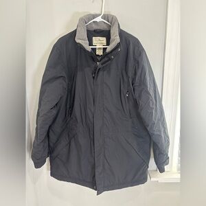 L. L. Bean Men’s Medium Thinsulate Quilted Fleece Lined Winter Jacket Ski Snow